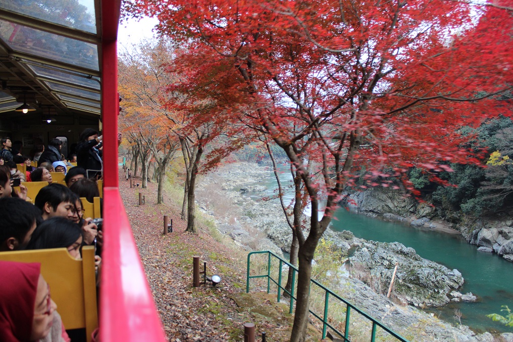 Sungai Hozugawa Sagano Train