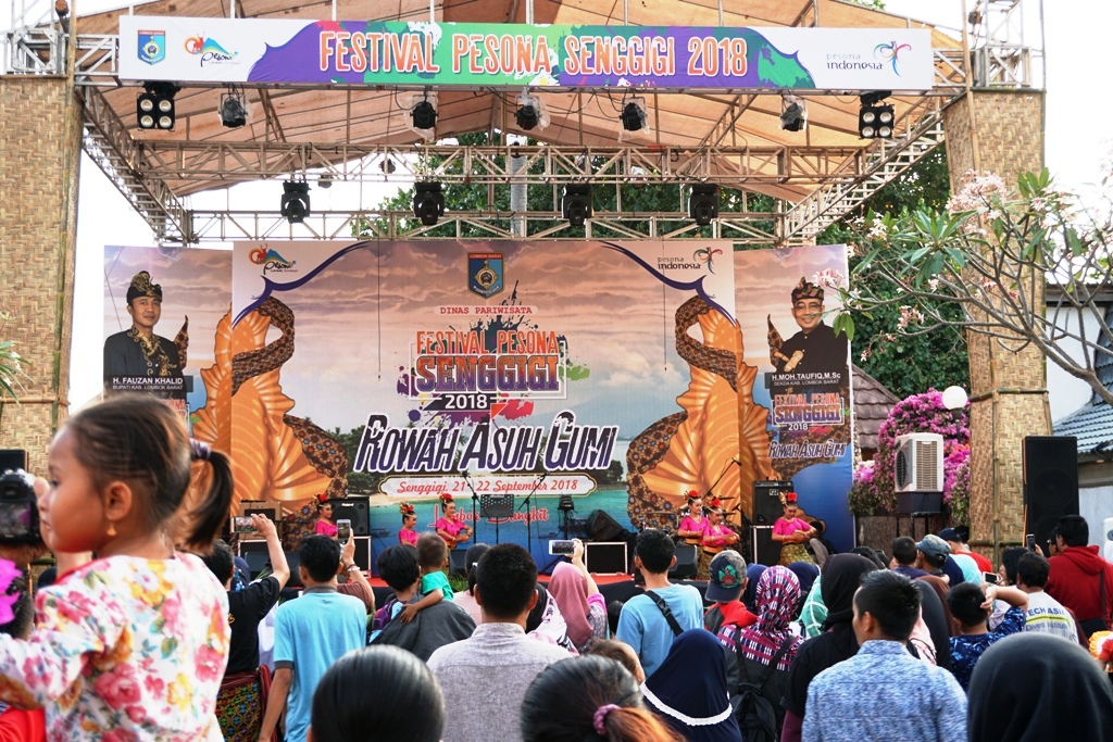 Penonton memadati gelaran Festival Senggigi 2018