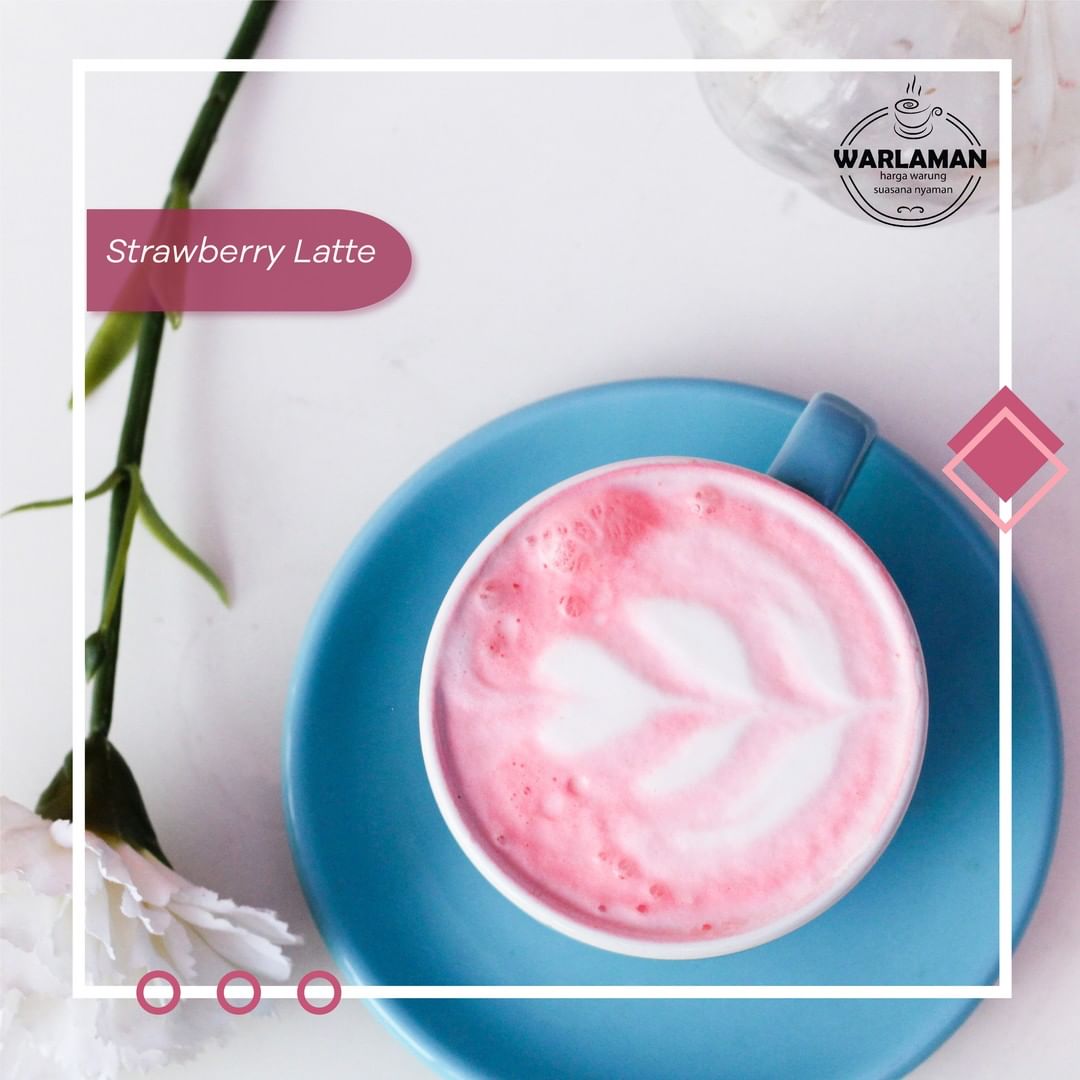 Tampilannya yang menarik, semakin cocok dengan ambience pink di kafe ini - via instagram/@warlamanbdg